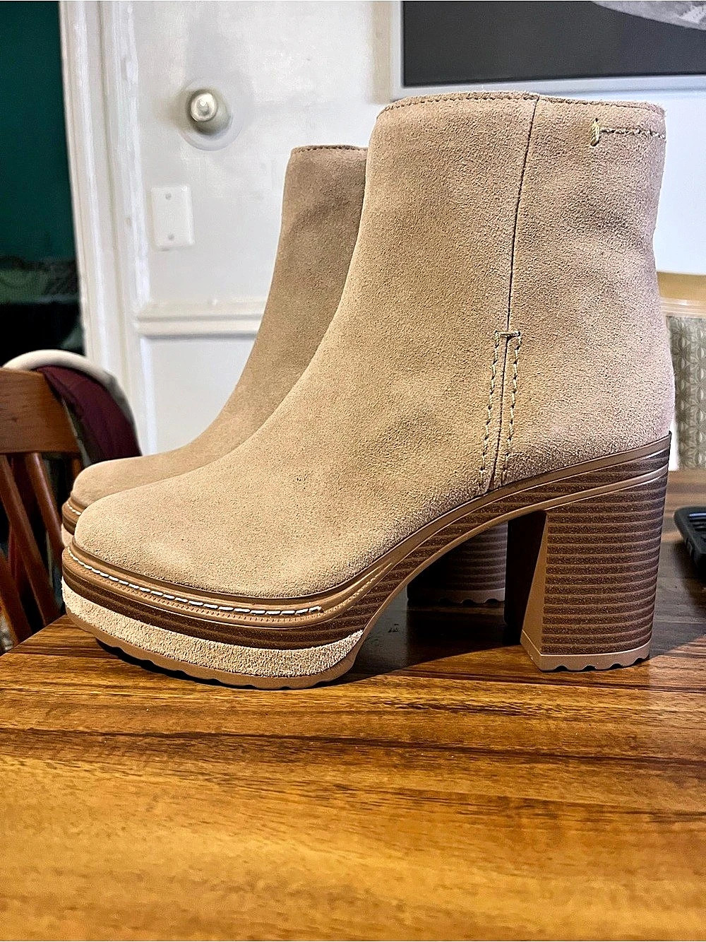 Women's Platform Ankle Boots in Brown new with out box